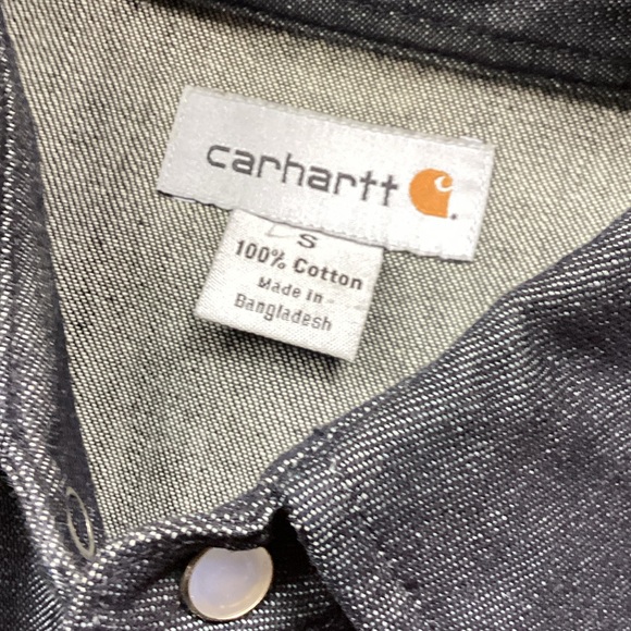 Carhartt Charcoal Button-Up Shirt - Picture 6 of 8